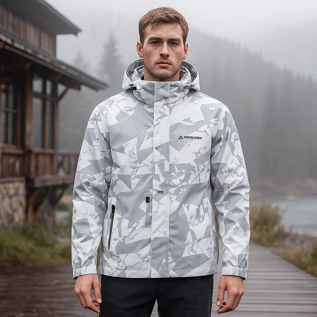 Miesten vedenpitävä hiihtotakki modernilla hupulla - EmiyoSuomi - Ski takit