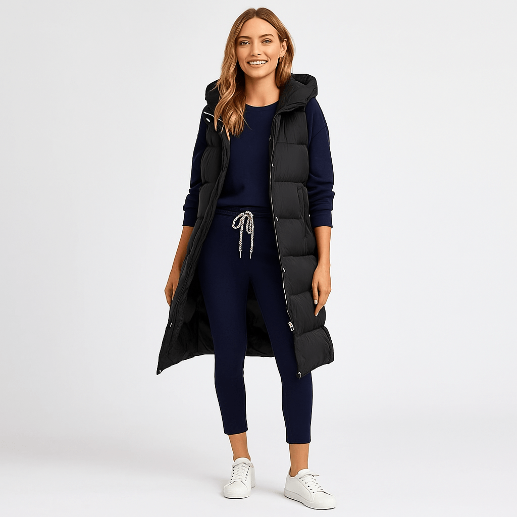 Pitkä Veste Takki - Kevyt - Tuulenpitävä - Tyylikäs Mukavuus - EmiyoSuomi - Naisten liivi